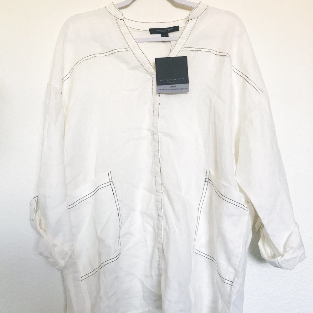 NWT Marc New York Linen Blouse